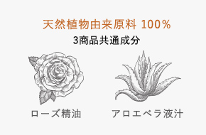 天然植物由来原料100%